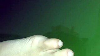 My wife gives a beautiful footjob with her feet