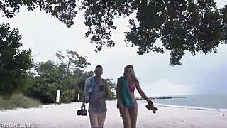 Penthousegold Com - Bikini Babe Sloan Harper Sucks Cock On The Beach And Gets Pussy Slammed.