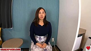 Chubby amateur Chika tries blowjob and titjob for first time 😍