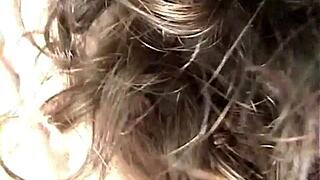 hot couple giving a naughty blowjob in the car during a wild ride