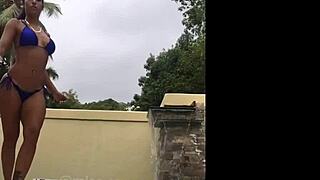 Hot latina girl twerks and shakes her ass.