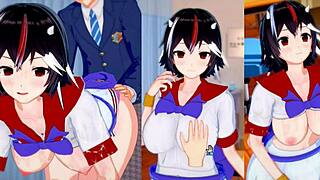 touhou seija kijin gets her big tits rubbed in 3d anime hentai action