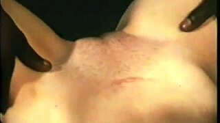 vintage interracial threesome with hairy participants in retro setting