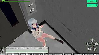 Feeling the Rush in the Elevator Scene from Loop Train H-Game