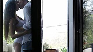 Wow! Assfucked Beauty Loves Doggystyle Outdoors in Classy European Style!