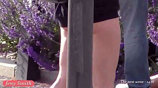 I spied Jeny Smith flashing her bubble butt in public