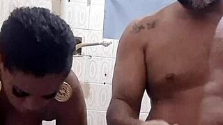 taking a rough anal bath with my sexy latina teen stepdaughters, assfucking all the way