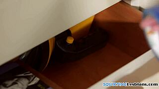 hairy teen squirting on my busty girlfriend's tits