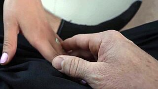 Naudi Nala edges Mike Avery's cock in POV