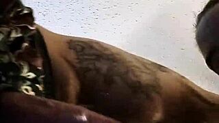 Intense close-up deepthroat sucking by milf on cock.