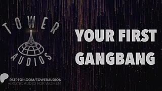 Your First Gangbang Erotic Audio With Dirty Talk For Women