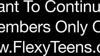 Aliska Zhiros pullea vaalea esittelee voimistelutaitojaan