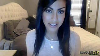 briana lee masturbates her natural tits on webcam for members