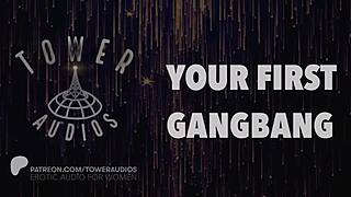 Your First Gangbang Erotic Audio With Dirty Talk For Women