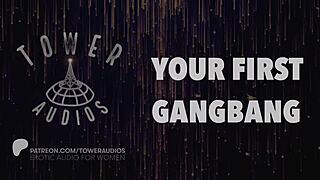 Your First Gangbang Erotic Audio With Dirty Talk For Women