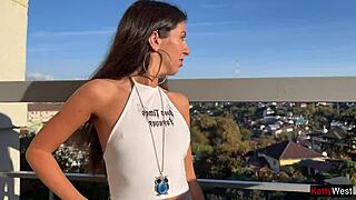 18 year old beauty loves public sex 😍