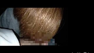 Japanese couple's outdoor blowjob filmed.