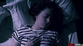 Young Teen With Hairy Pussy Agrees To Threesome With Man And Real Doll