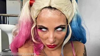 Foot fetish video featuring a footjob with magical elements