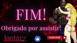 Stará žena v cuckold gangbangu s velkými černými kundami