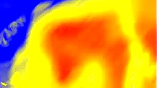 thermal SLoppy BLOWJOB with ebony bbw in interracial pov scene