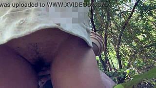 outdoor walk turns into fucking