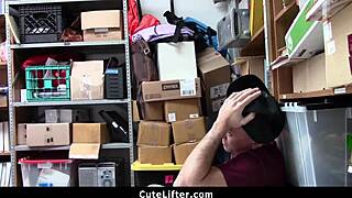 boyfriend watches girlfriend punished by mall cop for shoplifting