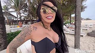 met the hot drii cordeiro at the beach and took her home