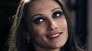 secret lesbian spies scissoring big tits in sexy trio with oral and sucking