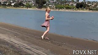 powerful dude nails teen's wet pussy from pov