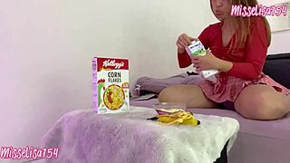 pissing on my breakfast before i eat it, weird morning ritual