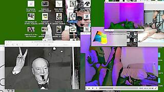 twink gets fucked bareback on the desk, so hot