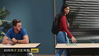 B got boobs and sucks lucas frost in classroom thong hardcore