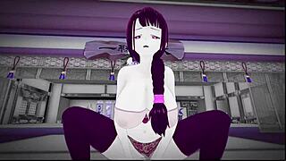hmv pmv raiden shogun genshin impact with big tits cowgirl.