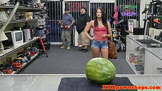 Amateur sucks cock for cash before sex