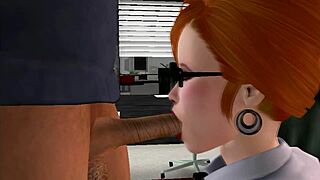 qwert story 1 office 3d sexvilla 2 with glasses and redhead