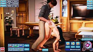 black haired beauty gets fucked in anime style