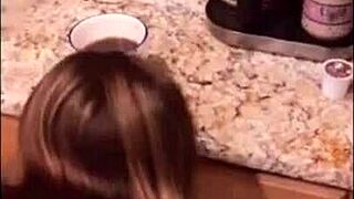 Chloe Lamb Fucked On The Kitchen Table