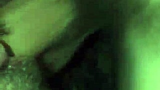 the wife masturbates, fingers herself to squirt, then gets a creampie