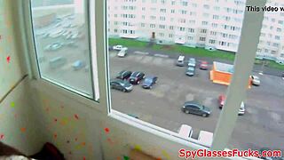 Petite babe gets POV doggystyle fuck outdoor