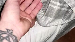 I found my stepsister resting and shoved my dick down her throat and tits