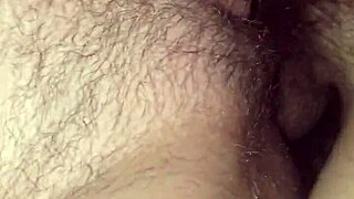 the wife masturbates, fingers herself to squirt, then gets a creampie
