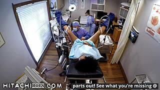 Freshman mia sanchez orgasms from nurses' vibrator in college physical