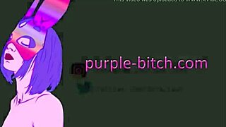 Rapper screams while fucking purple bitch in anal jinx cosplay! 😱🍑