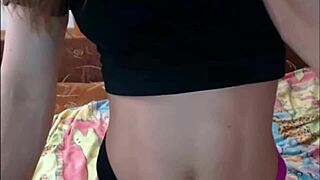 muscular bodybuilder on webcam