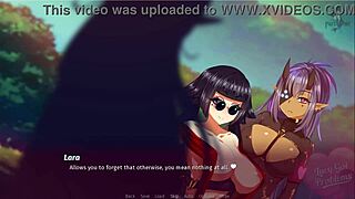 Lucy kysser i anime lesbisk scene