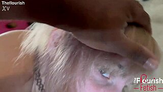 Evie Christian's intense BDSM scene with flogging and anal play