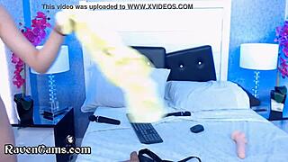 This cute teen 18+ is getting fucked by her girlfriend on cam, so hot.