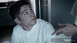 fetish teen 18+ receives handjob and facial in hardcore scene