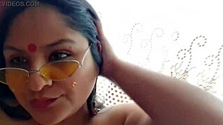 A quick swallow scene featuring a BBW with big tits